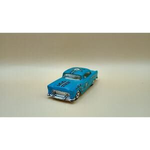 2019 HOT WHEELS '55 CHEVY THE SPLIT PEAK BLUE 1:64 DIECAST 3" CAR W FLAMES SKULL